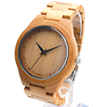 BOBO BIRD D19 Relogio Feminino Mens Bamboo watches Top Brand Luxury Wooden Watch Japan 2035 moyia