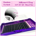 NAGARAKU 3D 6D 0 07 Volume Eyelash Extensions Mixed Length in One Lash Strip Camellia Eyelash