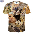 Mr 1991 3D Animal t shirt for boys and girls Funny magic kute kitten A variety