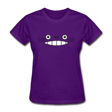 2015 Exercise Totoro Face Minimal Women’s t-shirt Short Sleeve 100% Cotton 3D T Shirts Discount