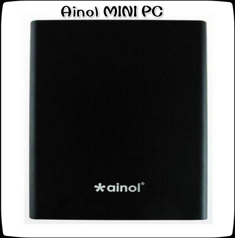Ainol Mini PC Windows 8.1 Intel Quad Core Z3735F TV Box 7000mAh Power Bank - EU PLUG BLACK