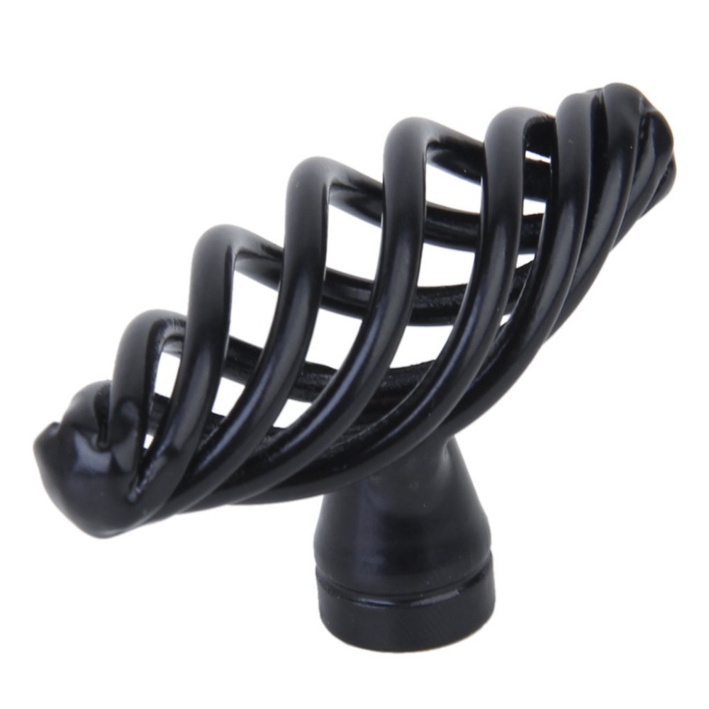 7 cm zwart twist kooi spiraal ontwerp keukenkast kast handvatten ...