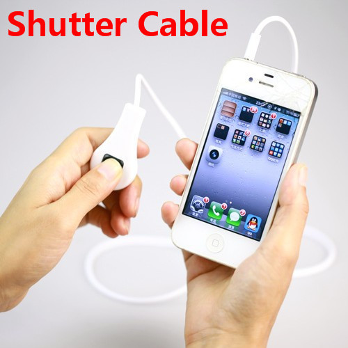 Cell phone Camera Remote Control Shutter Cable Line for iPhone 4 5 iPad iPod for Photography