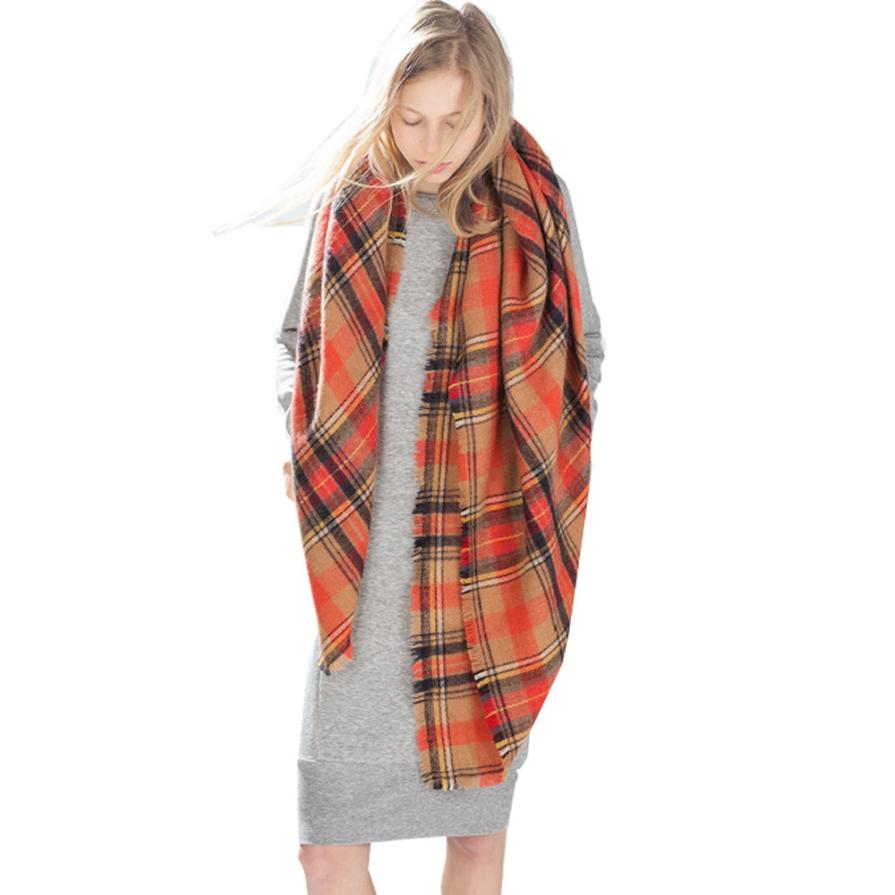 Luxury Brand Scarf Women 2015 Scarf Wrap Shawl Plaid Lady Cashmere Women Blanket Oversized font b