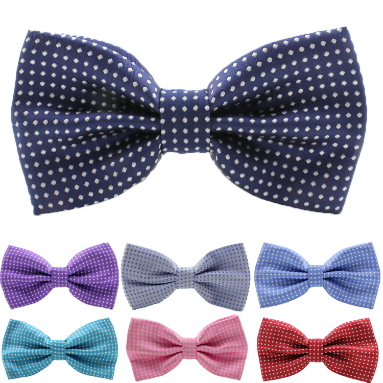 Retail new 2015 fashion man s dot bowtie butterfly tie male neckwear