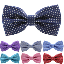 Retail new 2015 fashion man’s dot bowtie butterfly tie male neckwear