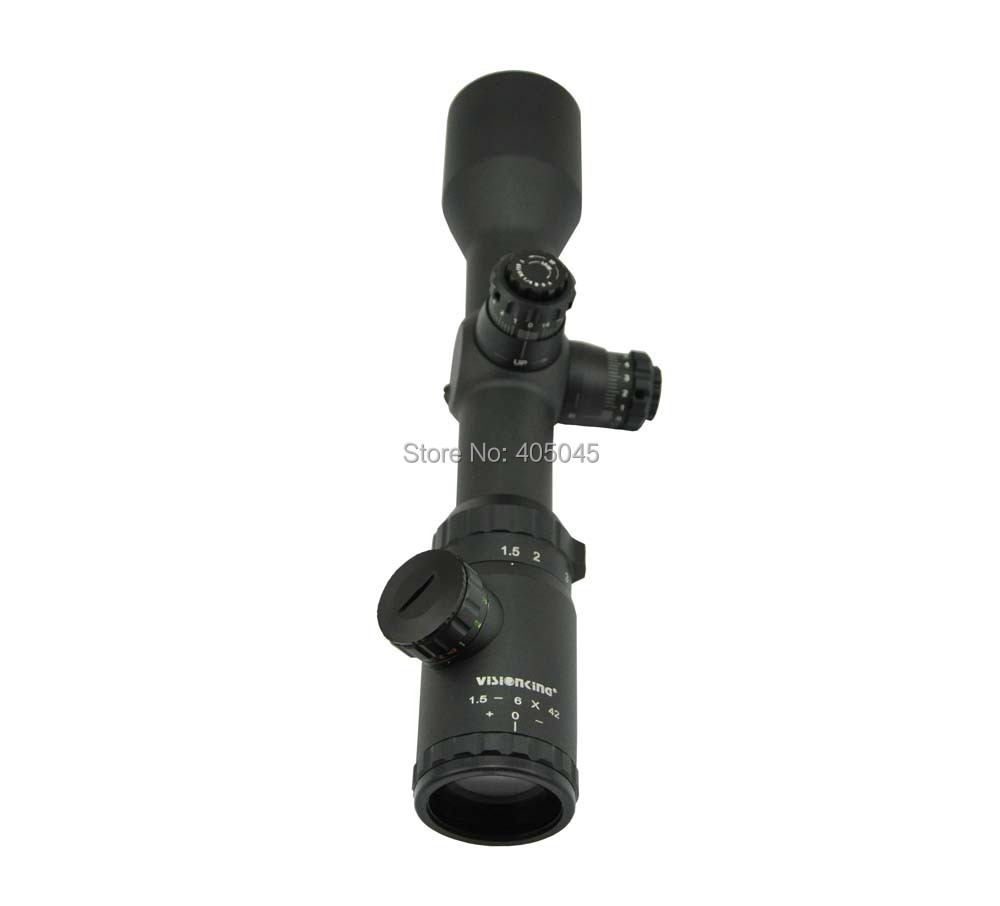 Free Shipping Visionking 1 5 6x42 Turret Lock Mil dot 30mm IR Hunting Tactical Military Rifle