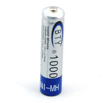 High Quanlity AAA Rechargeable Battery 1000mAh 4 X BTY NI MH 1 2V Rechargeable 3A Battery