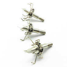 6PCS free shipping hot sale new design hunting small animals arrow head with 6 hunting hooks