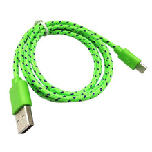 1M Micro USB Cable Fabric Braided Data Sync Cable USB Power Supply for  Samsung Galaxy S6 S5 S2 S3 S4 I9500 Xiaomi HTC Cables