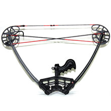Black Warrior Bow Set hunting Camouflage and Black Triangle Hunting Arrow Set and Compound Bow Archery