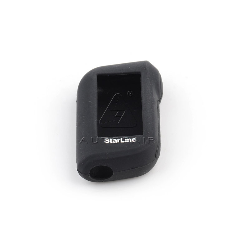 Two way car alarm system starline A93 A63 lcd remote silicone case (9)
