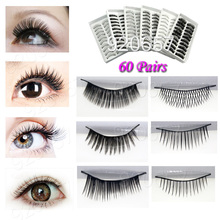 60 Pairs False EyeLash Eyelashes Eye Lashes Makeup New