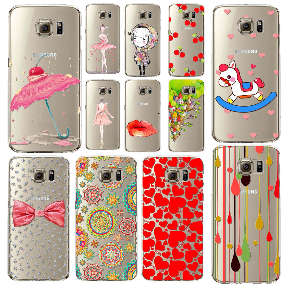For Samsung Galaxy S6Edge  cartoon  Fashion Soft Case Cover