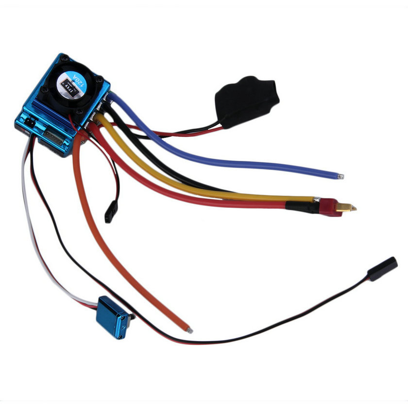 High Quality 1pc 120A ESC Sensored Brushless Speed Controller For 1/8 1/10 Car/Truck Crawler