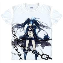 Black Rock Shooter T-shirts kawaii Japanese Anime t-shirt Manga Shirt Cute Cartoon Mato Kuroi Cosplay shirts 37166799598 tee 333