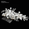 bridal hair comb wedding hair comb Flower Hair Jewelry Beautiful Bridal Accessories hair jewelry wedding Valentine