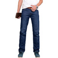 good quality fashion men jeans homme clothes new brand Zipper Straight Blue color brand skinny jeans