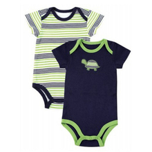 2pieces/pack Short-Sleeved Baby Infant Cartoon Bodysuits Boy Jumpsuits Printed Newborn Clothhes 2016 New Free Shipping