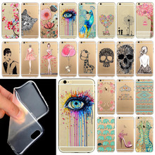 Phone Case Cover For iPhone 6 4.7″  Ultra Soft Silicon Transparent Cute Shoes Girl Flowers Animals Patterns Free Shipping Mix