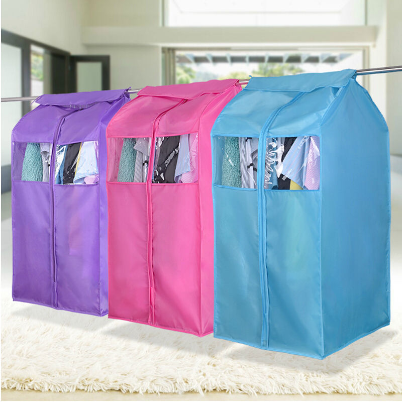 Oxford Cloth Hanging Garment Suit Coat Dust Cover Protector Wardrobe Storage Bag