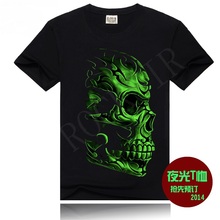 2015 summer newest 3D tie dye t-shirt men Skulls pattern men’s fashion camisetas hip hop t shirt men Clothes