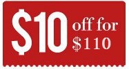 US 10 OFF For $110
