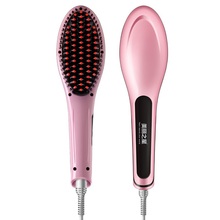 2016 Hot Sale Professional Straightening Iron Comb With LCD Display Electric Straight Comb Straightener Iron Brush flat irons