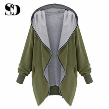 New Arrival Fashionable Jackets Casual Women Outerwear Autumn Coats Plus Size Chaquetas Mujer Slim Hooded Zipper Cardigan Jacket