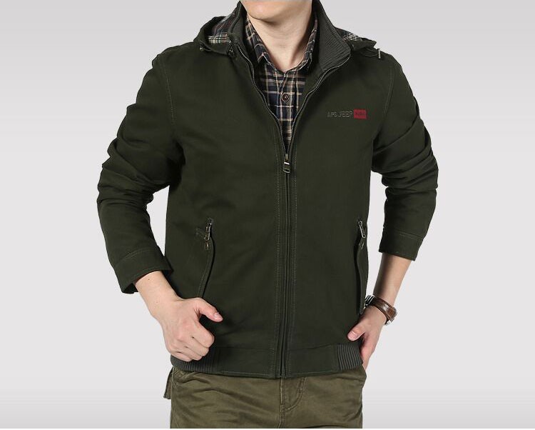 L XL 2XL 3XL Autumn Spring Mens Short Jackets Coats Hooded Brand Slim Medium Long Casual Cotton Outdoor Plus Size Casual Jackets (15)