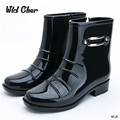 Men s Fashion Balck Rain Boots Male 2017 New non slip Waterproof Short Boots Outdoor 39