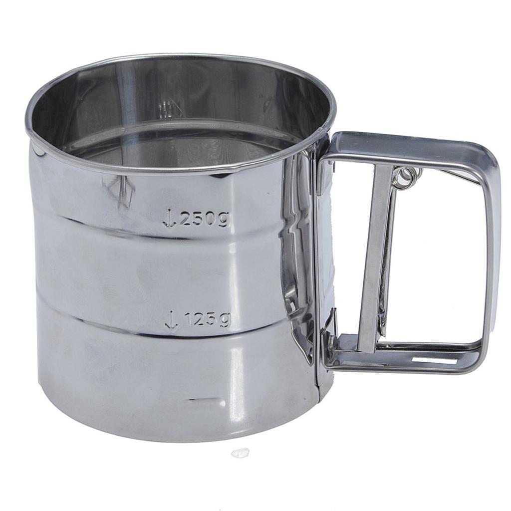 GSFY Wholesale Stainless Steel Flour Sifter Cup Baking Icing Sugar Shaker Strainer Sieve