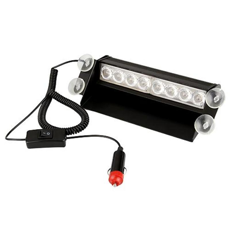 CARCHET Car Emergency White Yellow 8 LED Flashing Flash Light