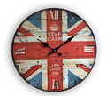 34cm wood wall clock vintage rustic style for home wall decor in bedroom kitchen wood crafts