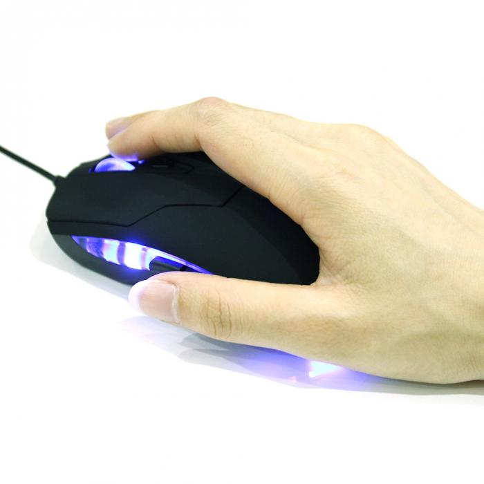 Горячая продажа светодиодный USB Проводная игровая мышь 6 кнопок Регулируемая 2400