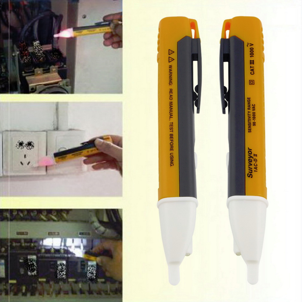 1pc LED light indicator 90 1000V Electric Socket Wall AC Power Outlet Voltage Detector Sensor Tester