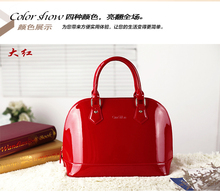 High quality Patent Leather PU one shoulder his women handbags Free shipping