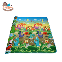 Arshiner Baby Activity Mat 200 x 180cm Doulble-Side Dinosaurs and Car Designs Baby Play Mat Educational Game Pad Soft Rug