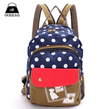 2 Style Satchel Polka Dog Dot Travel Girl Bags