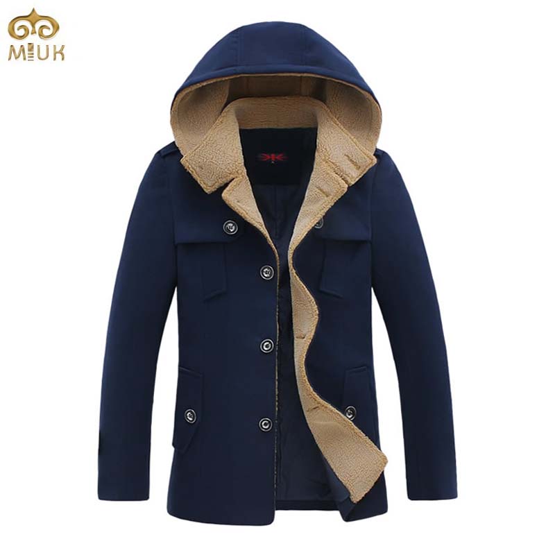 Одежда и аксессуары Solid Plus Size Hooded Trench Coat Men 5XL 4XL Black Navy Cotton Slim Fit Long Trench Coat Men Luxury Manteau Homme 2015 New