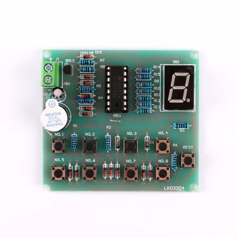 8-Wege-Digital-Responder-Bausatz Elektronische Komponente CD4511 Löten PraxiNJQ 