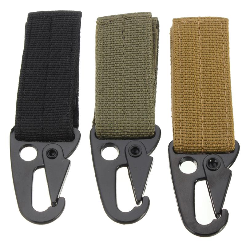 Excellent quality Military Tactical Nylon Belt Metal Hanging Carabiner Backpack Hook Key chain Clasp for Outdoor <font><b>Camping</b></font> Hiking Excellent quality Military Tactical Nylon Belt Metal Hanging Carabiner Backpack Hook Key chain Clasp for Outdoor <font><b>Camping</b></font> Hiking