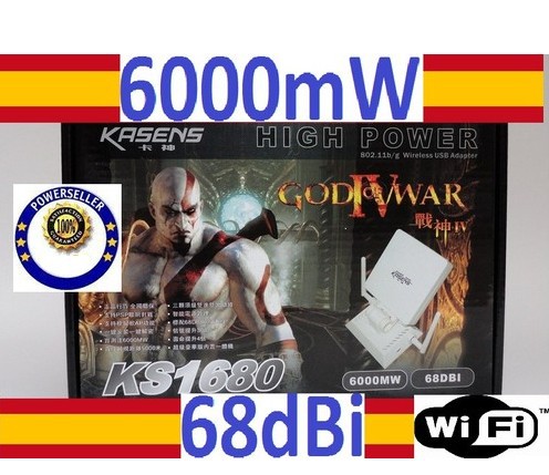 Kasens ks1680 6000  68dbi usb   wi-fi  wi-fi   beini cd    