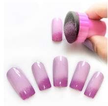 Nail Art DIY Design Stamping 1 Stamper 4 Changeable Sponge Shade Set Nail Tool Transfer Makeup