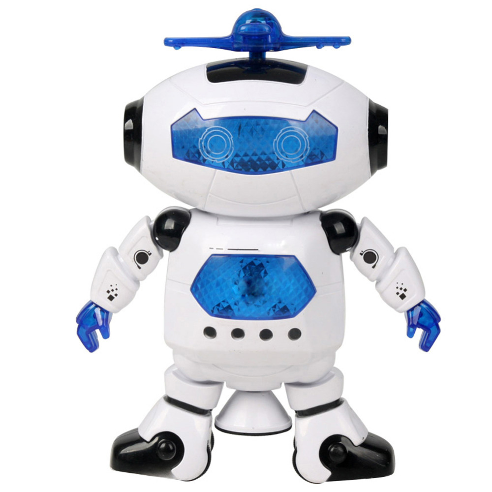 360 Вращающихся Танцы Робот Музыкальные Прогулка Светлее Электронная Игрушка Робот Рождественский Подарок На День Рождения Игрушки Для Детей