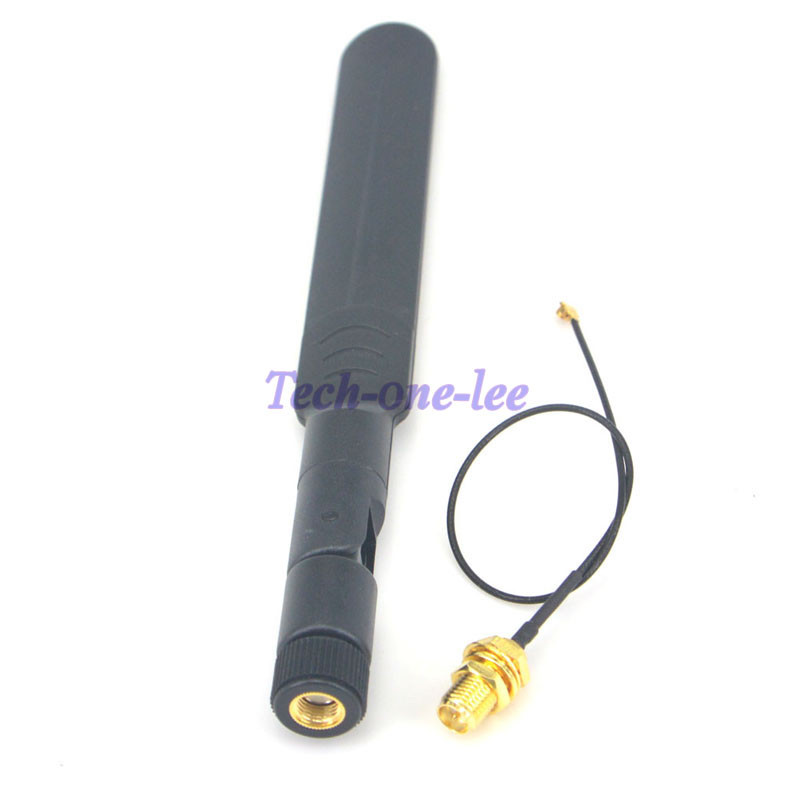 4Pcs/lot 2.4g 3dBi WiFi antenna aerial RP-SMA male wireless router IPX cable PI