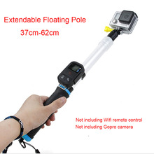 Extendable Floating Pole Selfiestick Telescopic Handheld Monopod+Remote Mount Clip for GoPro Hero 4/3+/3/ SJAM SJ4000/SJ5000