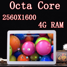 10.1 inch 8 core Octa Cores 2560X1600 DDR 4GB ram 32GB 3G Dual sim card 13MP Bluetooth Tablet PC Tablets PCS Android4.4 7 8 9