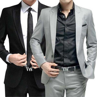 Slim suits male business casual formal suit male set wedding dress