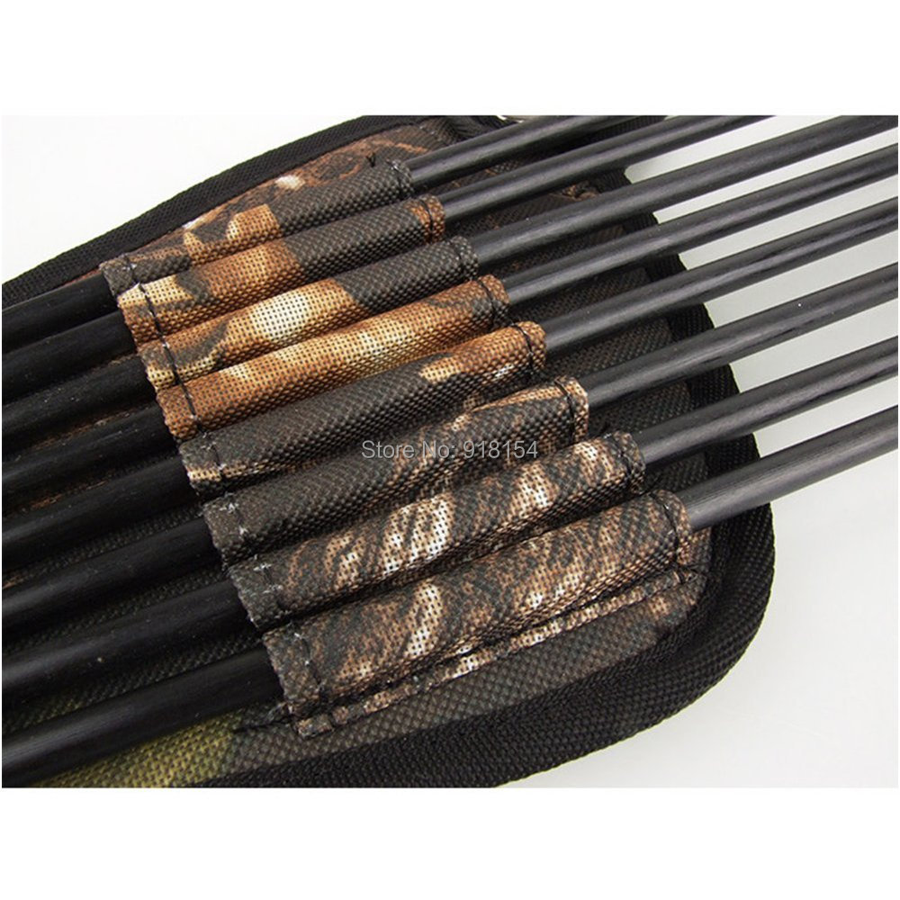 OneTigris Camouflage Hunting Archery Bow 8 Arrows Quivers Holder Belt Tubes Strap Belt Arrow Quiver Hunting